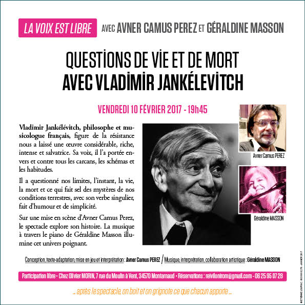 A l'affiche le vendredi 10 février 2017 à Montarnaud